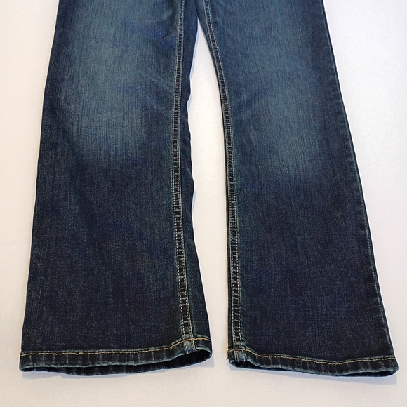 Wrangler Premium Quality Dark Blue Relaxed Fit Slim Stright Jeans Size 33" × 30" - Picture 5 of 14